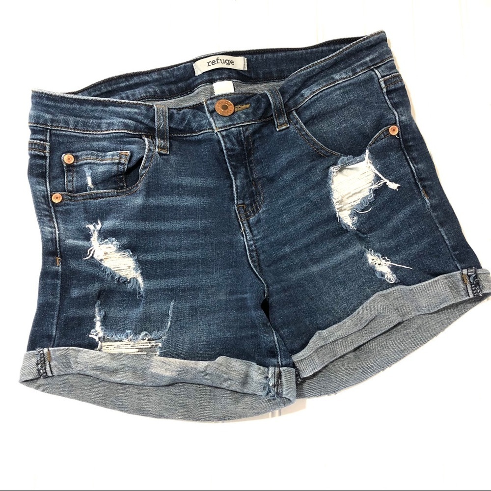 Refuge distressed jean shorts 4